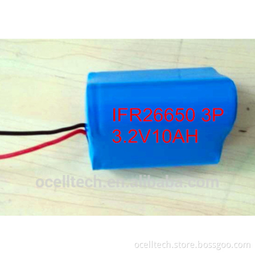 LiFePO4 battery 3V10Ah for DC 3V solar lighting